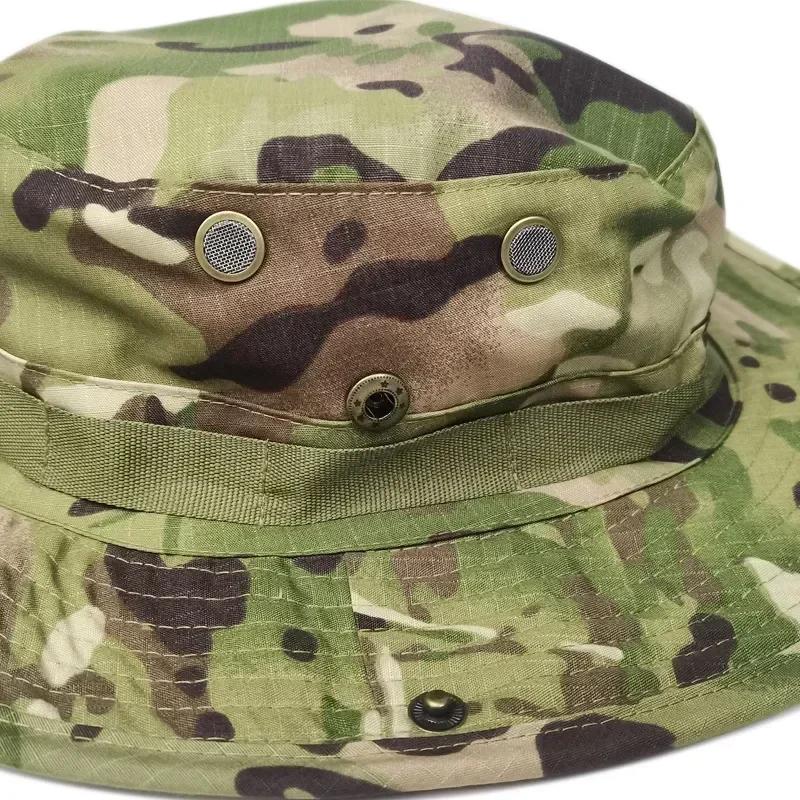 보호 군사 위장 자외선 차단 햇빛가리개 야외 여름 전술 부니 스포츠 하이킹 정글 모자 버킷
